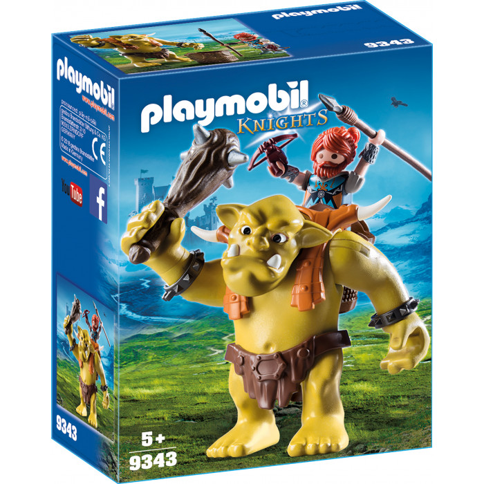 Trol cu luptator pitic Playmobil Knights