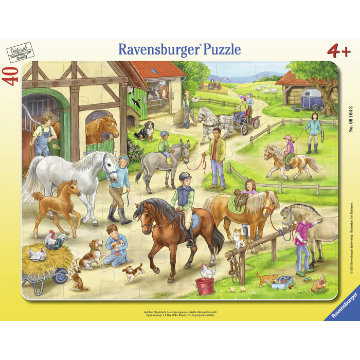 Puzzle tip rama ferma 40 piese Ravensburger