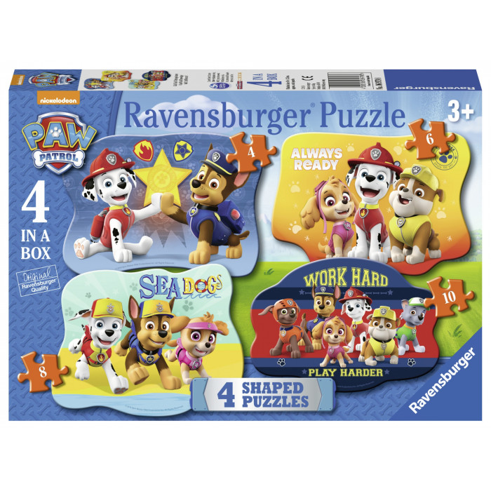 Puzzle Paw Patrol 4/6/8/10 piese Ravensburger