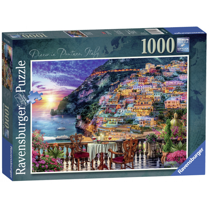 Puzzle copii si adulti Cina in Positano 1000 piese Ravensburger