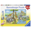 Puzzle Zoo 2x24 piese Ravensburger