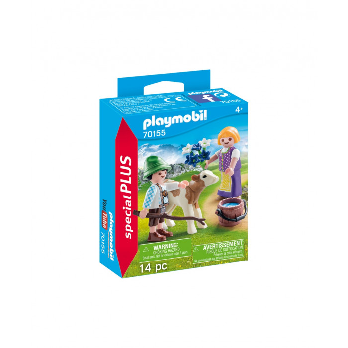 Figurina copil cu vitel Playmobil