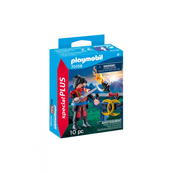 Figurina razboinic cu arme Playmobil