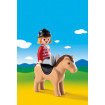 Femeie cu calut Playmobil 1.2.3