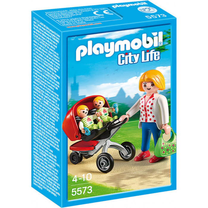 Carucior cu Gemeni Playmobil City Life