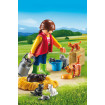 Femeie cu familie de Pisici Playmobil Country
