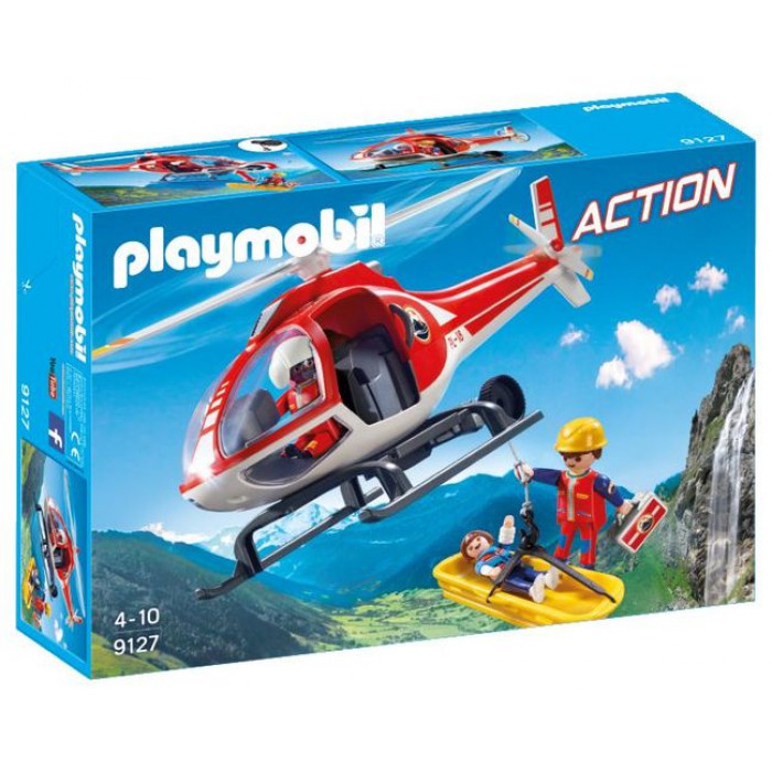 Salvatori montani cu elicopter Playmobil Action