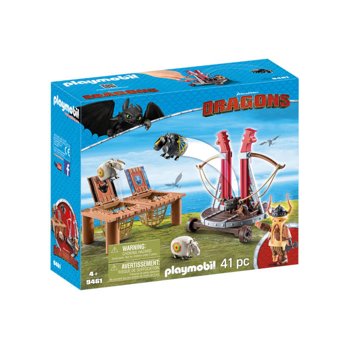 Gobber lanseaza oile in aer Playmobil Dragons