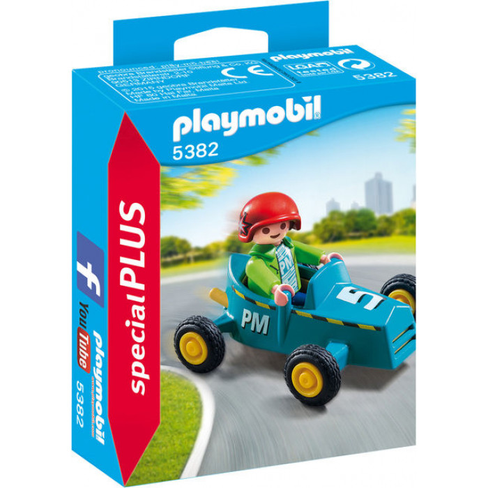 Baietel cu Cart Playmobil