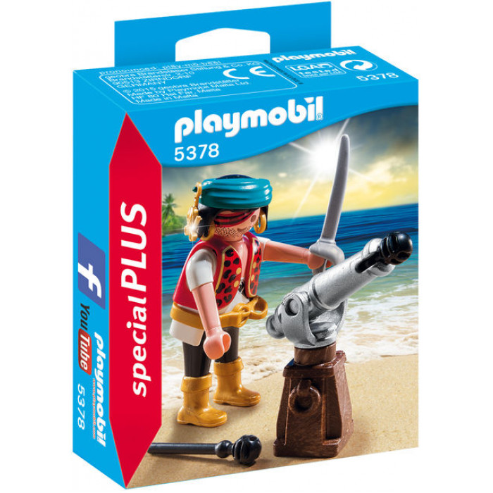 Pirat cu tun Playmobil