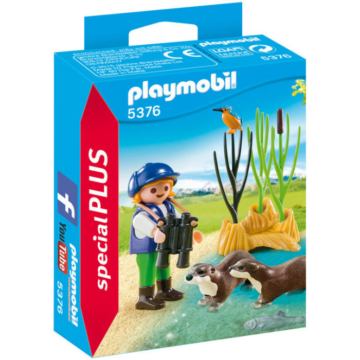 Tanara exploratoare cu Vidre Playmobil