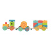 Trenulet cu cuburi lemn Egmont Toys