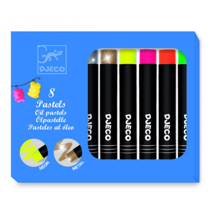 Culori pastel de ulei 8 nuante Djeco