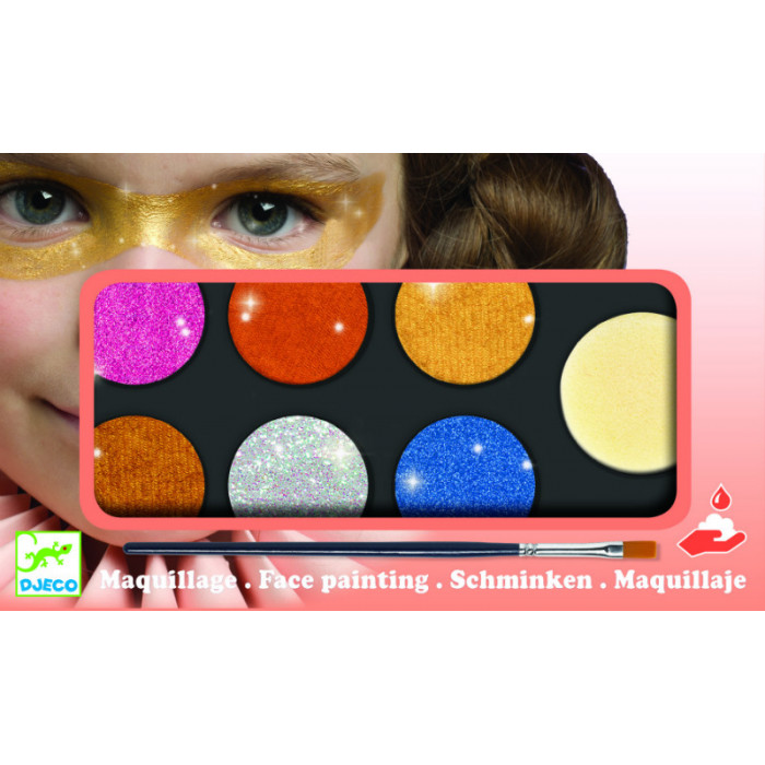 Culori make-up non alergice metalic Djeco