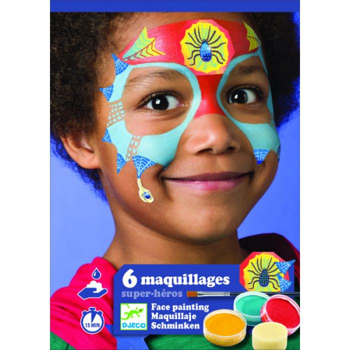 Set make-up culori non alergice super-eroi Djeco