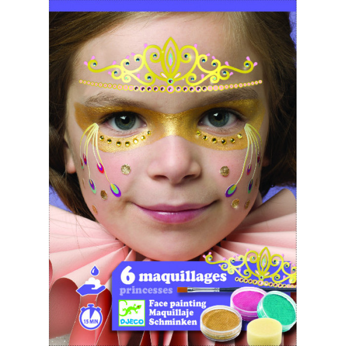 Set make-up culori non alergice printese Djeco