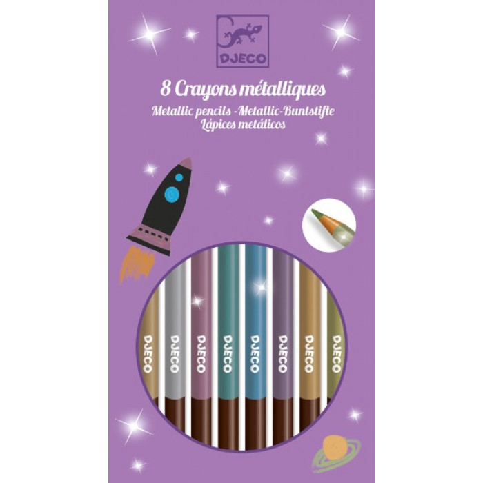 Creioane metalice de colorat Djeco