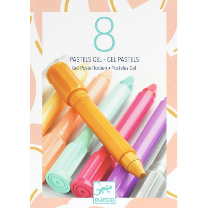 Culori gel pastel 8 nuante Djeco
