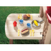 Casuta picnic cu terasa maro Little Tikes