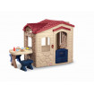 Casuta picnic cu terasa maro Little Tikes