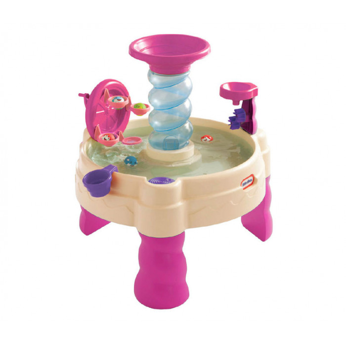 Masuta de joaca roz cu apa Spirala Little Tikes