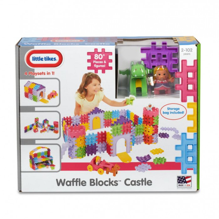 Blocuri de constructie castel Little Tikes