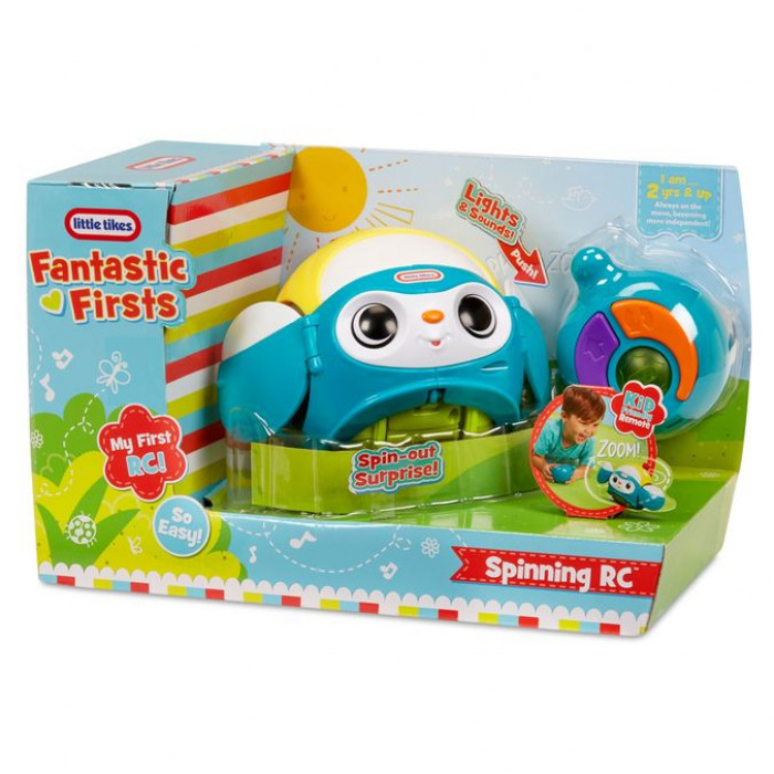 Masinuta cu telecomanda albastra Little Tikes