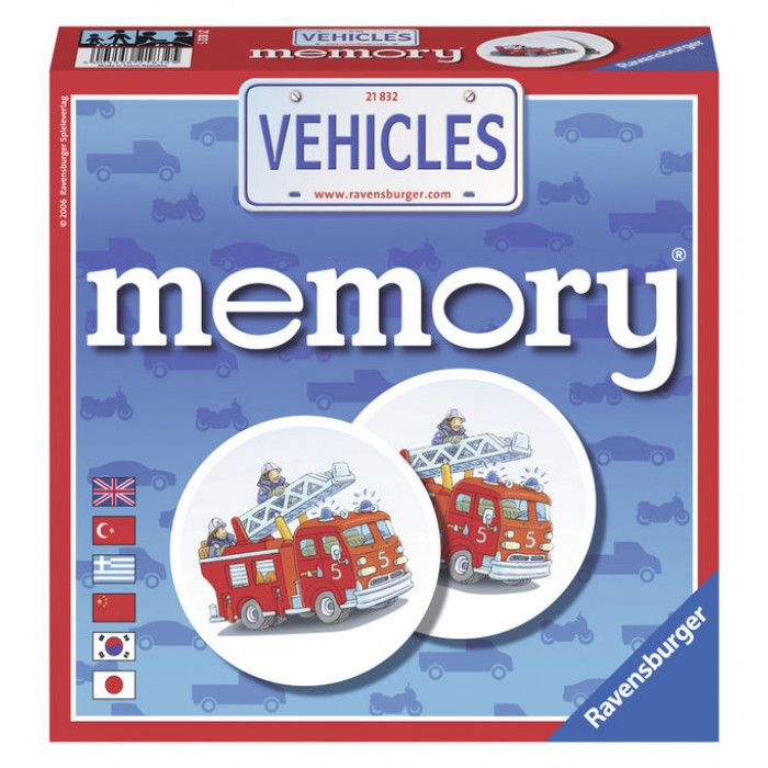 Joc memorie cu vehicule Ravensburger