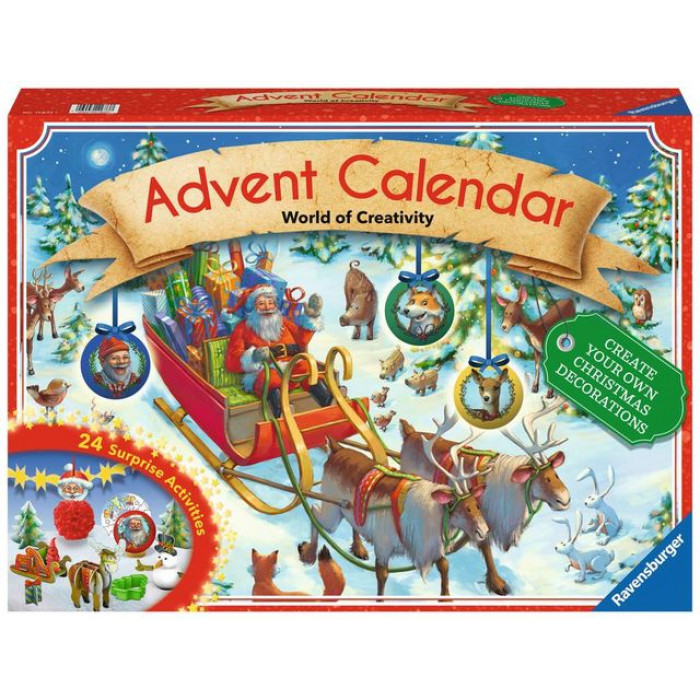 Puzzle 3D Craciun 4x27 piese Ravensburger