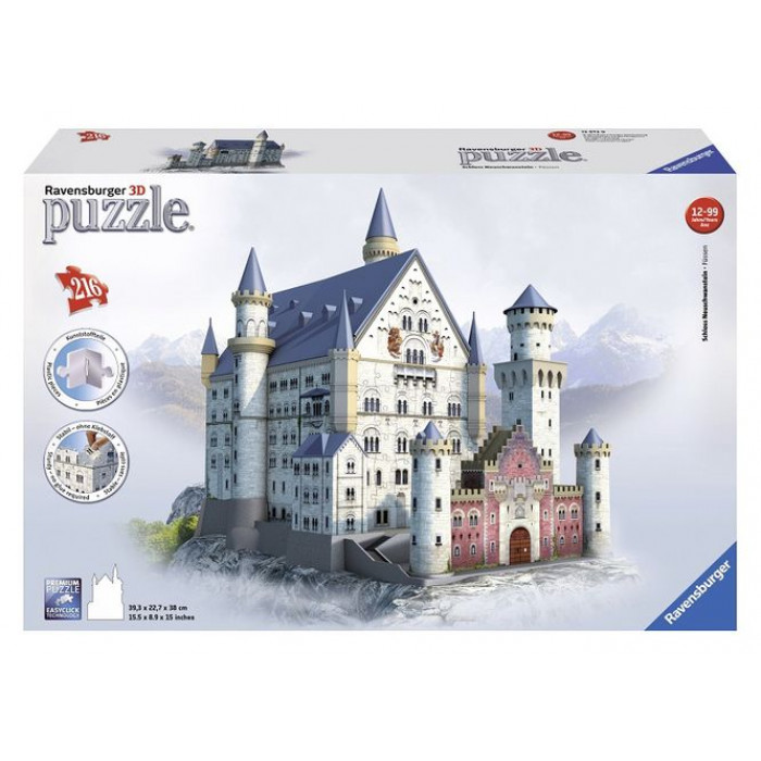 Puzzle 3D castelul Neuschwanstein 216 piese Ravensburger