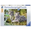 Puzzle pisica Mare alba 500 piese Ravensburger