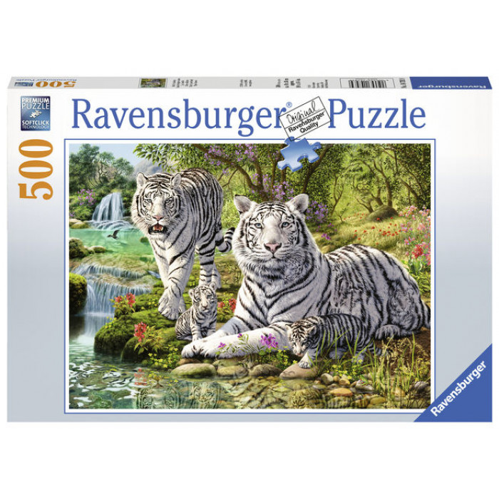 Puzzle pisica Mare alba 500 piese Ravensburger