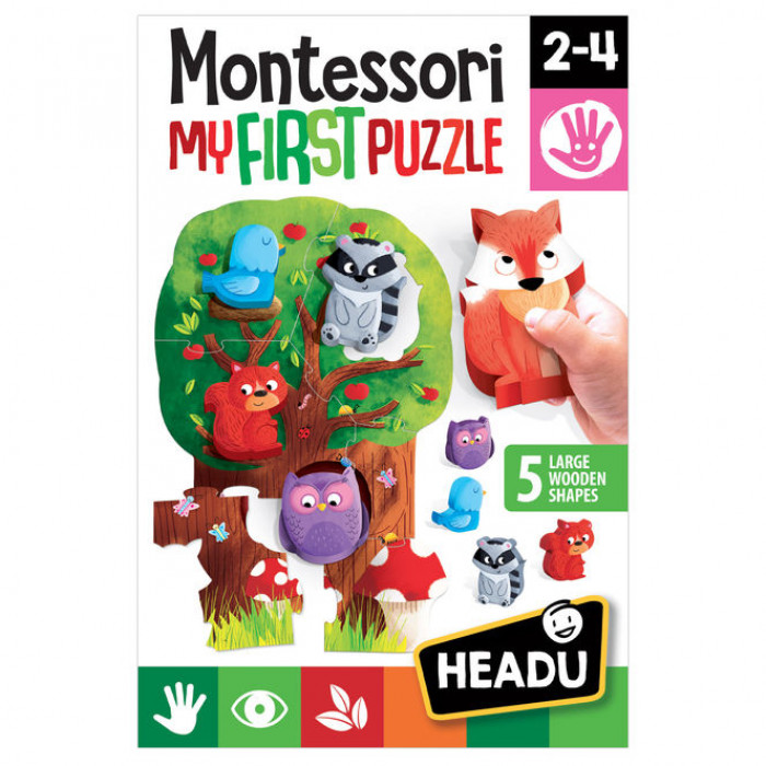 Joc puzzle padure Montessori Headu