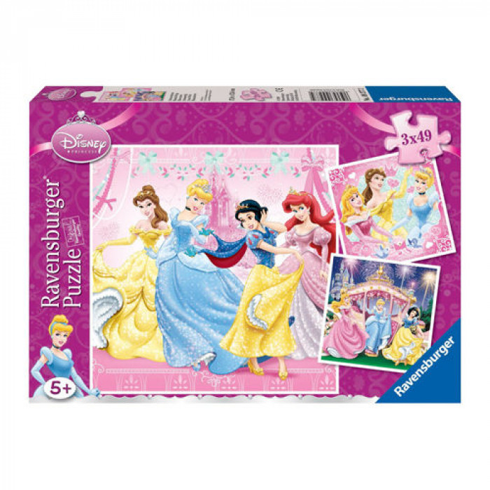 Puzzle Alba ca Zapada 3X49 piese Ravensburger
