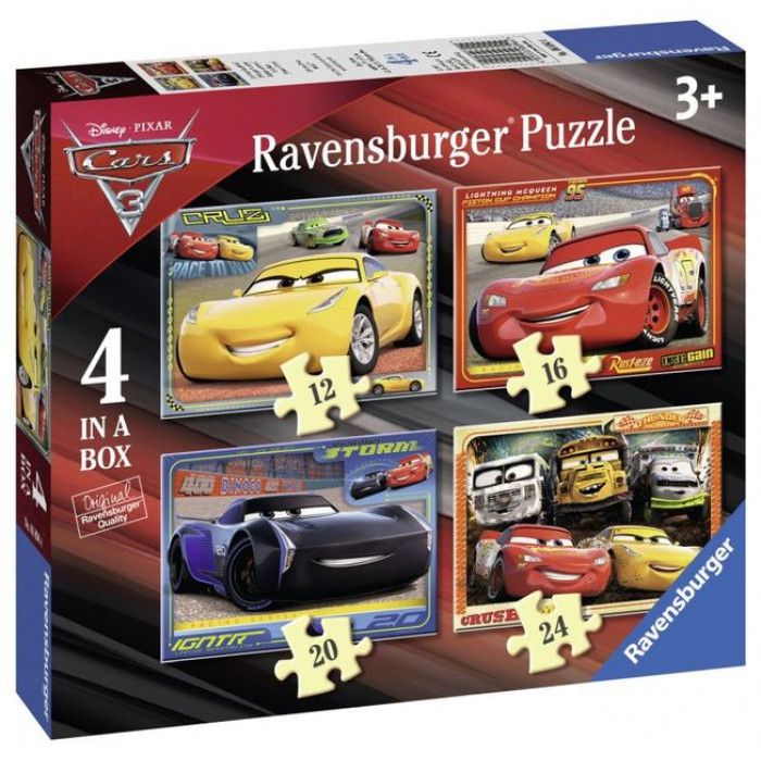 Puzzle Cars 12/16/20/24 piese Ravensburger
