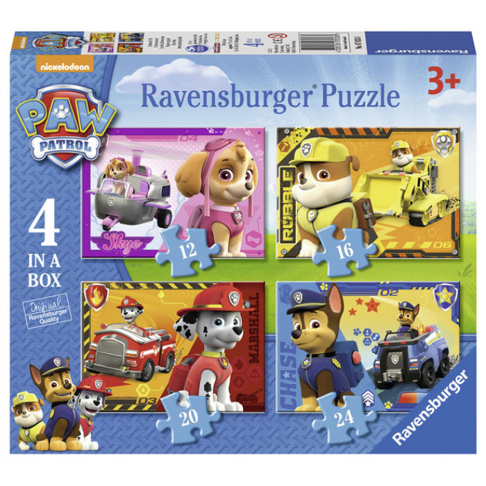 Puzzle patrula Catelusilor 12/16/20/24 piese Ravensburger
