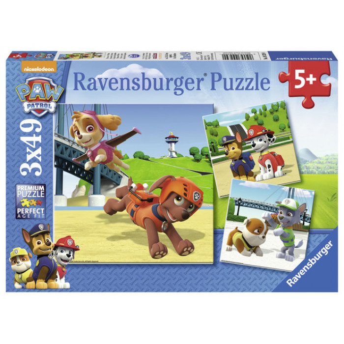 Puzzle Patrula Catelusilor 3X49 piese Ravensburger