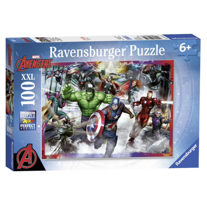 Puzzle Razbunatorii 100 piese Ravensburger