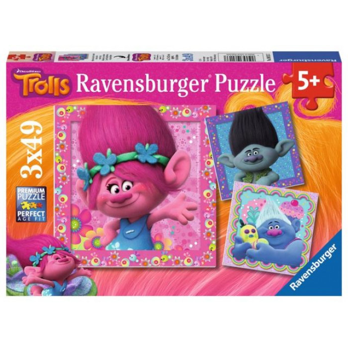 Puzzle Trolls 3X49 piese Ravensburger