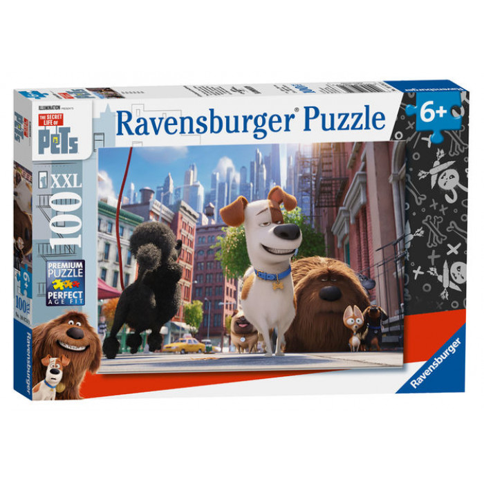 Puzzle Pets singuri acasa 100 piese Ravensburger