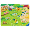 Puzzle din lemn Ferma 9 piese Ravensburger