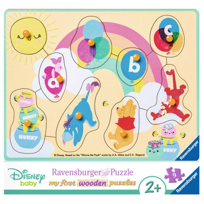 Puzzle din lemn Winnie 9 piese Ravensburger
