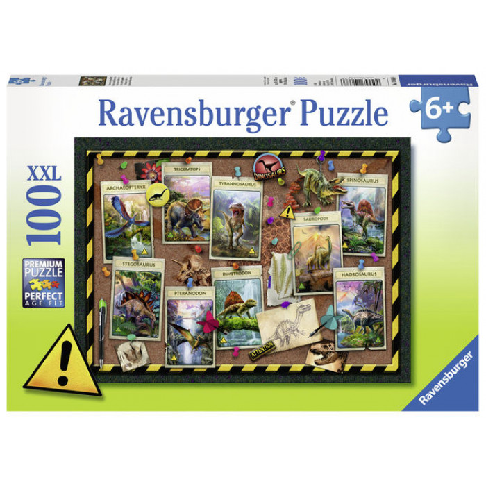 Puzzle Dinozauri 100 piese Ravensburger