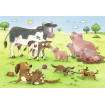 Puzzle familii animale 2X12 piese Ravensburger