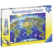 Puzzle Harta Lumii 200 piese Ravensburger