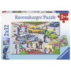 Puzzle Politie 2X12 piese Ravensburger