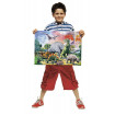 Puzzle printre Dinozauri 100 piese Ravensburger