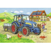 Puzzle tractor pe santier 2X12 piese Ravensburger