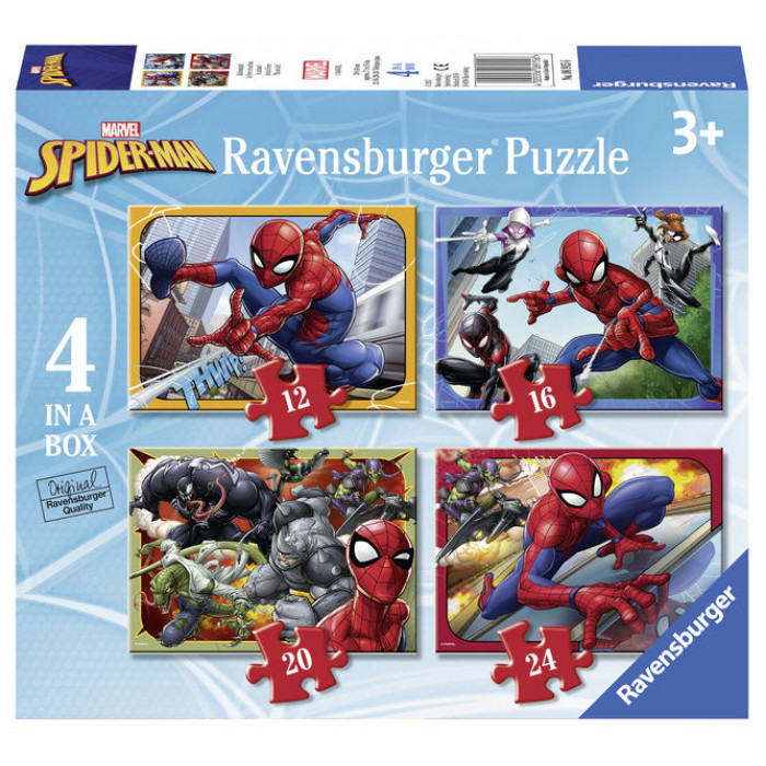 Puzzle Spiderman 12/16/20/24 piese Ravensburger