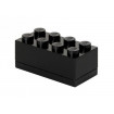 Mini cutie depozitare LEGO 2x4 negru